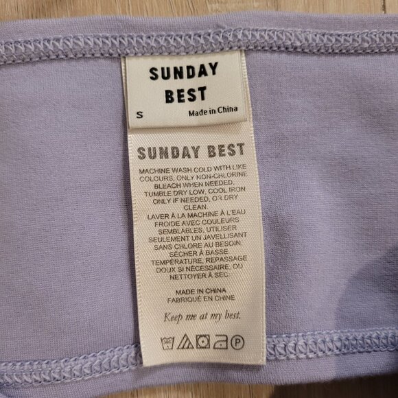 SUNDAY BEST | Aritzia Cora Halter Top Bandeau | Sz. Small - Picture 3 of 5